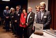 8 university leaders – 8 leading universities in the bioeconomy: Meeting to mark the EBU’s 5th anniversary in Brussels. From right to left: Andreas Pyka (University of Hohenheim), Carolien Kroeze (WUR), Laurent Buisson (APT), Eva Schulev-Steindl (BOKU Vienna), Tapio Määttä (UEF), Luca Fontanesi (UniBo), Maria Knutson Wedel (SLU), Michał Zasada (WULS-SGGW) | Photo credits: photo by Zahra Reismüller 8 university leaders – 8 leading universities in the bioeconomy: Meeting to mark the EBU’s 5th anniversary in Brussels. From right to left: Andreas Pyka (University of Hohenheim), Carolien Kroeze (WUR), Laurent Buisson (APT), Eva Schulev-Steindl (BOKU Vienna), Tapio Määttä (UEF), Luca Fontanesi (UniBo), Maria Knutson Wedel (SLU), Michał Zasada (WULS-SGGW) | Photo credits: photo by Zahra Reismüller