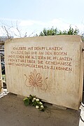 Gedenkstein für Prof. Dr. Margarete von Wrangell vor dem früheren Institut für Pflanzenernährung an der Universität Hohenheim. | Bildquelle: Universität Hohenheim / Sabine Pfeiffer