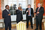 Toast to the collaboration: Minister of Science and Technology Massingue, the President of Mosambique H. E. Guebuza, Ministerialdirigent Württemberger, Rector Liebig