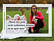 "Grusel-Friedhof" vorm Schloss: Kanzlerin Dr. Katrin Scheffer begrüßt die studentische Aktion. Bild: Uni Hohenheim / Leonhardmair