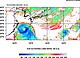Feinskalige Wolkenstrukturen des Taifuns Soulik, dargestellt mittels der langwelligen Ausstrahlung am Oberrand des Modells. Die blauen Bereiche zeigen dichte, hohe Wolkenstrukturen während die weißen Bereiche wolkenfreie Gebiete darstellen. Aufgrund der hohen horizontalen Auflösung ist das Auge des Taifuns mit den zugehörigen Regenbändern sehr gut im Gebiet südwestlich von Okinawa zu sehen. Bild: Universität Hohenheim / Institut für Physik und Meteorologie